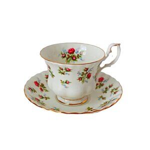 Vintage Teacup and Saucer Royal Albert Winsome Roses Tea Cup